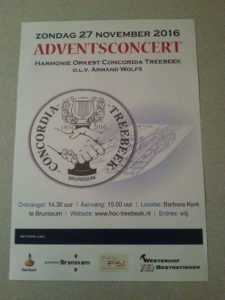 Adventsconcert Barbara Kerk Treebeek 27 november 2016